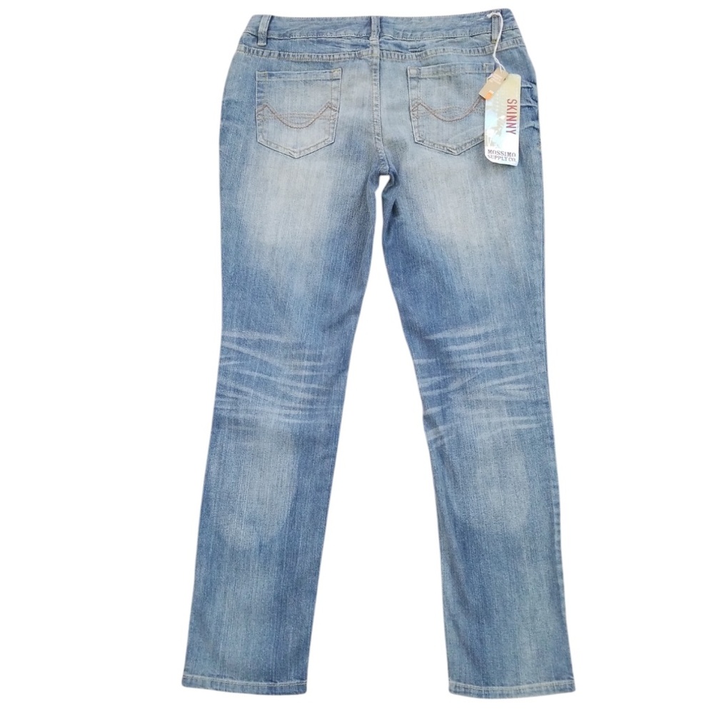 Mossimo Supply Co. Women's Lowest Waist Straight Skinny Jeans Size 11‎ Short NEW